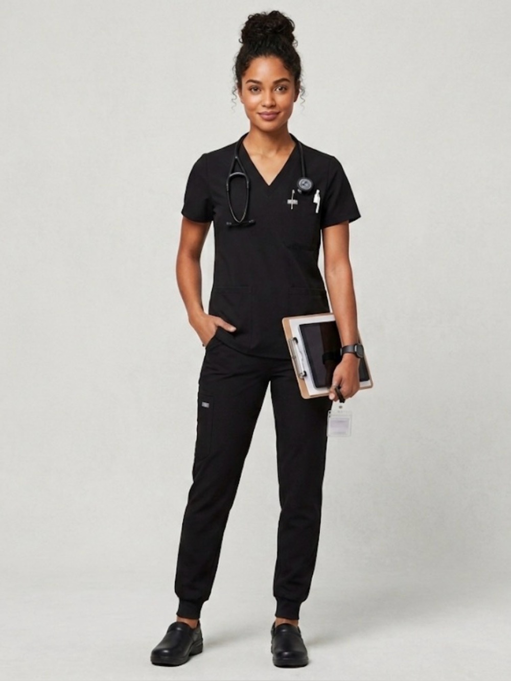 NWT | FIGS Black V-Neck Scrub Set Sz X-Large 3Bundles